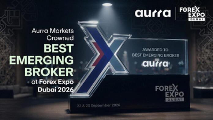 Aurra Markets Crowned ‘Best Emerging Broker’ at Forex Expo Dubai 2026 Aurra Markets Crowned ‘Best Emerging Broker’ at Forex Expo Dubai 2026