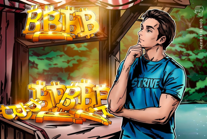 Strive Buys .6M in Bitcoin, Holdings Hit 25,000 BTC